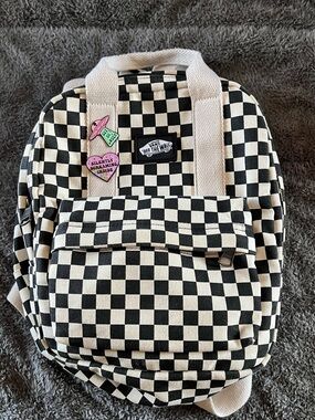 *LIKE NEW* VANS MINI CHECKERED BACKPACK w/PINS